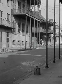 Balcony Rail Prints: Dauphine Street, New Orleans, between 1920 and 1926. Creator: Arnold Genthe