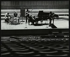 Jerry Collection: The Dave Brubeck Quartet rehearsing on stage at the Royal Festival Hall, London, 10 November 1979