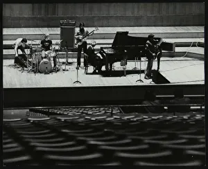Drummer Prints: The Dave Brubeck Quartet rehearsing on stage at the Royal Festival Hall