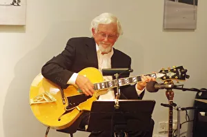 Banjo Player Prints: Dave Moorwood, The Pete Allen Band, Deanwood Park Golf Club, Newbury, Berks, 10th Oct