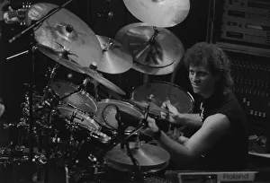 Drummer Prints: Dave Weckl, Norwich, 1990. Creator: Brian Foskett
