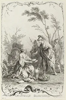 David and Abigail, c. 1745. Creator: Joseph Wagner