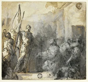 Abigail Prints: David and Abigail, n.d. Creator: Domenico Mondo
