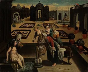 Washing Prints: David and Bathsheba, 1601-1700. Creator: French Master 17th century?