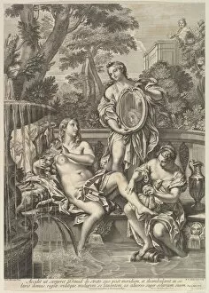 Maratti Carlo Collection: David and Bathsheba, 1680-1743. Creator: Robert van Audenaerde