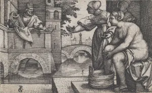 David and Bathsheba. Creator: Georg Pencz