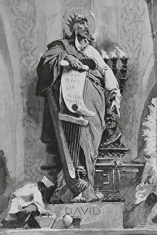 David Prints: David, (c1040-966 BC), Second king of Israel