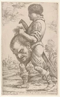 Caletti Giuseppe Gallery: David carrying the head of Goliath, which he holds by the hair, 1620-30