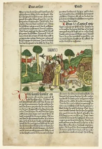 Letterpress Prints: David and the Chosen Men of Israel Accompanying the Ark from The Bible