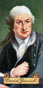 Garrick Prints: David Garrick, taken from a series of cigarette cards, 1935