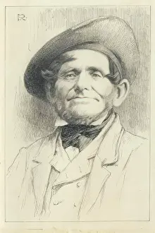 Cheerful Prints: David Hadden, the Ground Officer-illustration for 'Johnny Gibb of Gushetneuk' by William