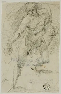 Goliath Prints: David with the Head of Goliath, 1591/93. Creator: Giuseppe Cesari