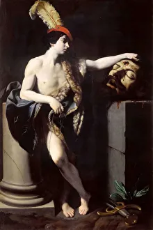 Goliath Prints: David with the Head of Goliath, 1605-1606. Creator: Reni, Guido (1575-1642)