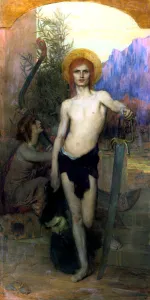 Nimbus Prints: David with the head of Goliath, 1894. Artist: Georges-Auguste-Elie Lavergne