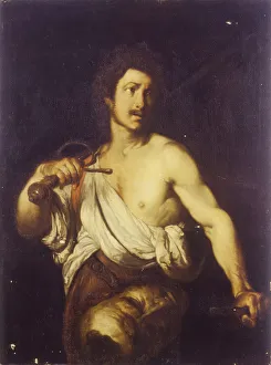 Bernardo 1581 1644 Prints: David with the Head of Goliath, c. 1635. Artist: Strozzi, Bernardo (1581-1644)