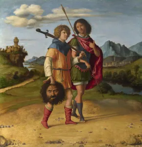 David and Jonathan, c. 1508. Artist: Cima da Conegliano, Giovanni Battista (ca. 1459-1517)