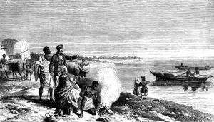 David Livingstone discovering Lake Ngami, Botswana, 1 August 1849 (1857) David Livingstone discovering Lake Ngami, Botswana, 1 August 1849 (1857)