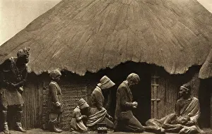 Livingstone David Prints: David Livingstone memorial in Blantyre; Livingstone and his family