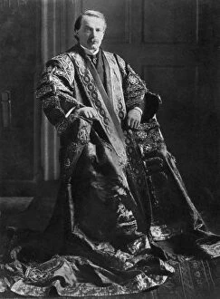 Chancellor Of The Exchequer Collection: David Lloyd George, Chancellor of the Exchequer, 1908 (1937). Artist: R Haines