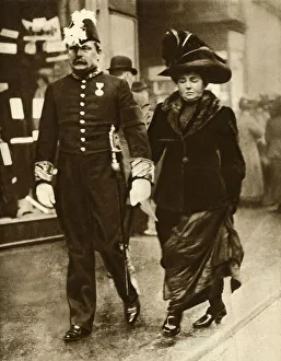 Odhams Press Ltd Prints: David Lloyd George and his wife Margaret, 1910, (1935). Creator: Unknown
