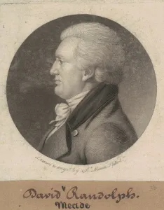 Necktie Prints: David Meade Randolph, 1807. Creator: Charles Balthazar Julien Fevret de Saint-Mé