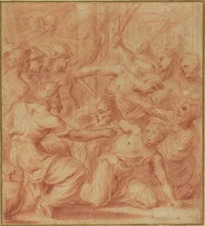 Goliath Prints: David Offering the Head of Goliath to King Saul. Creator: Carlo Maratti