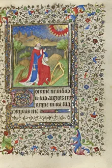 Boucicaut Master Of Prints: David in Prayer; Book of Hours
