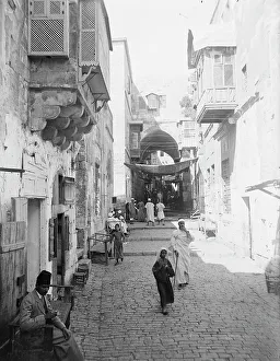 Cobbles Prints: David St. Jerusalem, between c1915 and c1920. Creator: Bain News Service