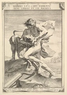 Cavaliere Bernini Prints: David Strangling the Lion, 1631. Creator: Claude Mellan