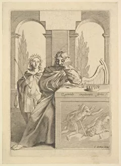 Mellan Claude Collection: David: Title Page for Talon, L Histoire sainte, III, 1645. Creator: Claude Mellan