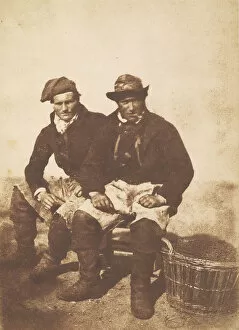 Adamson Gallery: David Young and Unknown Man, Newhaven, 1845. Creators: David Octavius Hill