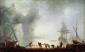 Capri Prints: Dawn over Capri. Mist, c1745. Artist: Claude-Joseph Vernet