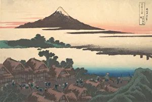 Katsushika Prints: Dawn at Isawa in Kai Province (Koshu Isawa no akatsuki), from the series Thirty-six