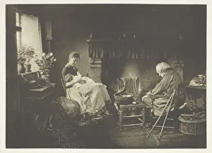 Walking Stick Collection: Dawn and Sunset, 1885, printed January 1890. Creator: Henry Peach Robinson