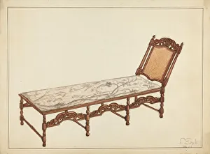 Gorid Nicholas Prints: Day Bed, 1935 / 1942. Creator: Nicholas Gorid
