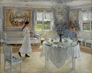 Decorating Prints: A Day of Celebration, 1902. Creator: Fanny Brate