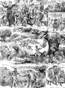 Harry Furniss Prints: A Day in the Country, 1883. Creator: Joseph Swain