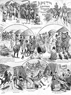Treating Prints: A Day with a District Surgeon at Cape Colony, 1891. Creator: Unknown