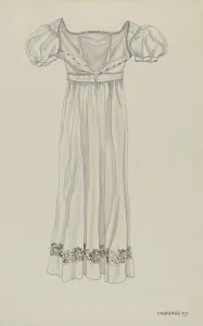 Day Dress, 1937. Creator: Irene M. Burge