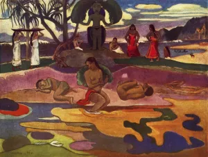 The Day of the God (Mahana No Atua), 1936. Artist: Paul Gauguin The Day of the God (Mahana No Atua), 1936. Artist: Paul Gauguin