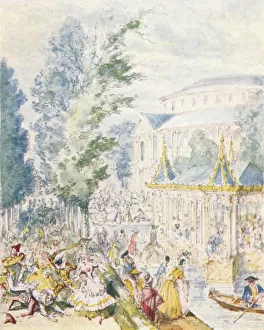 Masquerade Ball Gallery: Day Masquerade in Ranelagh Gardens, (1842), 1903