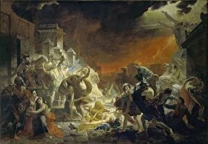 Images Dated 5th June 2013: The last Day of Pompeii, 1833. Artist: Briullov, Karl Pavlovich (1799-1852)