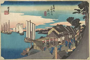 Utagawa Hiroshige Collection: Daybreak at Shinagawa, ca. 1834. ca. 1834. Creator: Ando Hiroshige