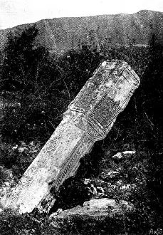 Sleigh Andre Prints: Ten Days in Bosnia - Bogomile tomb, Field of the Infidels, 1895. Creator: Andre & Sleigh