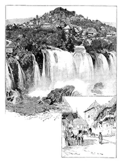 Rivers Prints: Ten Days in Bosnia: the Fall and the Gate, Jajce, 1895. Creator: Unknown