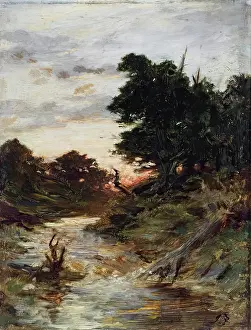 Day's Dying Glow - Study, c1873. Creator: Joseph Farquharson.<br> Day's Dying Glow - Study, c1873. Creator: Joseph Farquharson