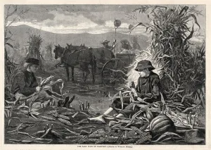 Winslow Homer American Prints: The Last Days of Harvest, 1873. Creator: Winslow Homer (American, 1836-1910)