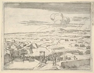 Bartolomeo Prints: After a Few Days of Seige with the French Army, Francesco I d Este Takes Prossession of
