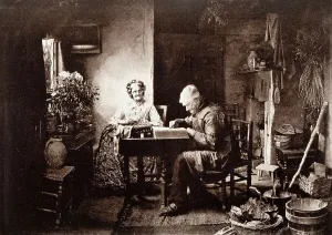 Robinson Henry Peach Prints: When Day's Work Is Done, Printed 1889-1891. Creator: Henry Peach Robinson