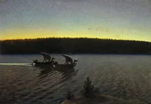 Rising Sun Prints: In Days of Yore, 1897. Creator: Henrik August Ankarcrona